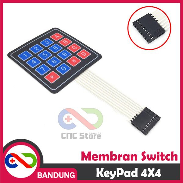 Jual [CNC] 4X4 MATRIX ARRAY 16 KEY MEMBRANE MEMBRAN SWITCH KEYPAD ...