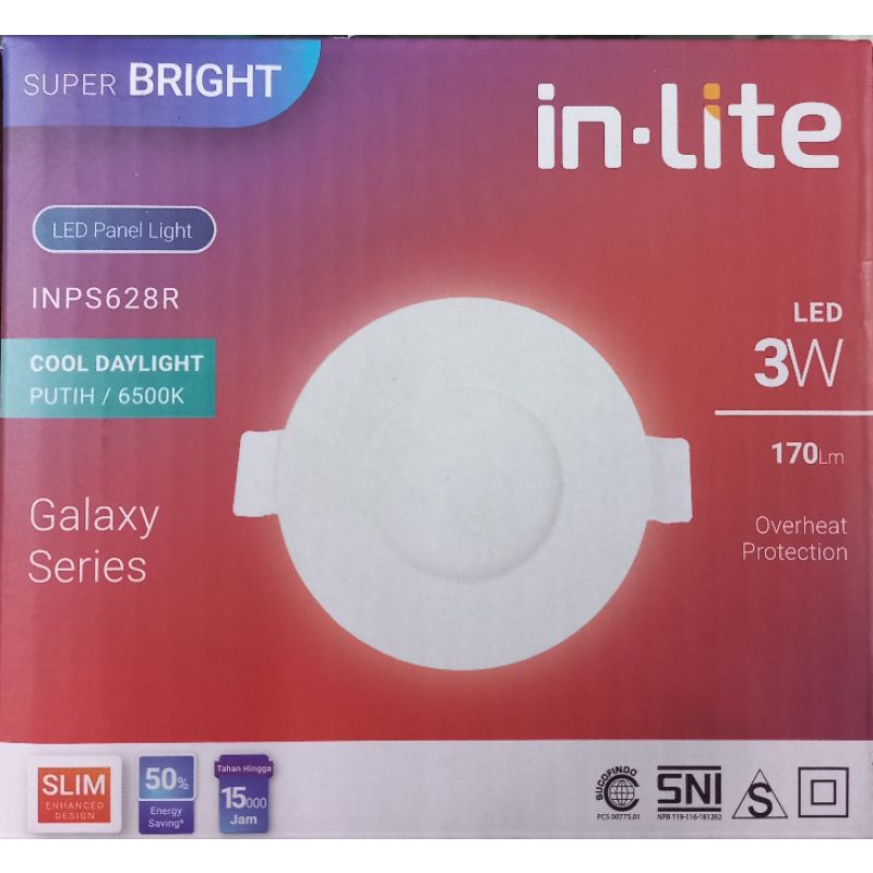 Jual Lampu Led Panel IB Bulat Inlite | Shopee Indonesia