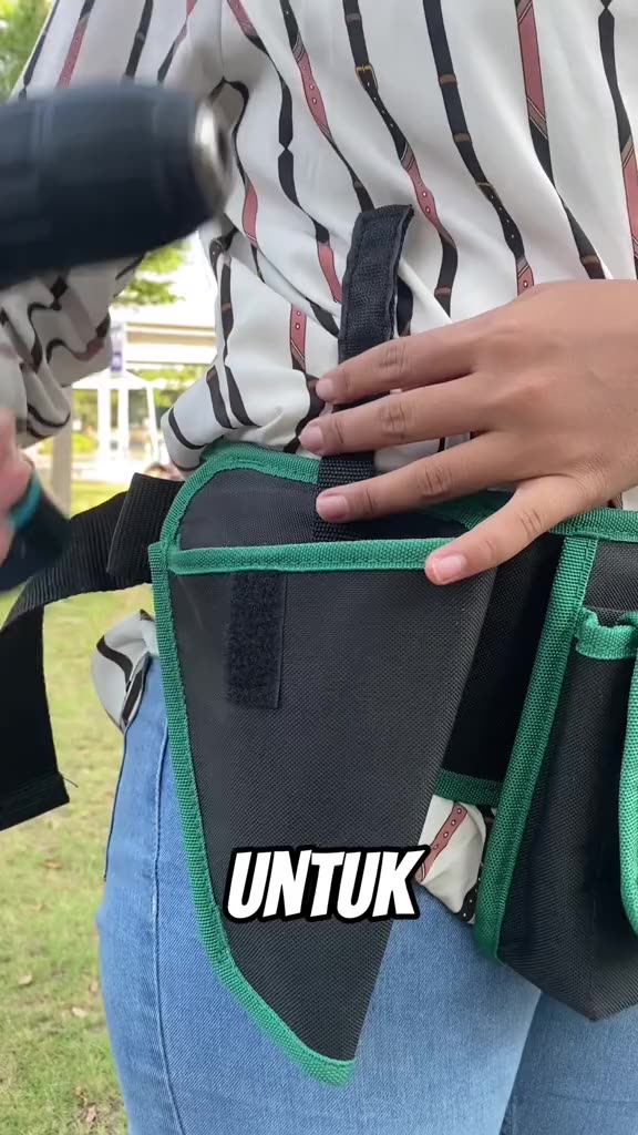 Jual ISKU Tas Pinggang Perkakas Sabuk Tukang Bangunan Listrik AC Waist ...