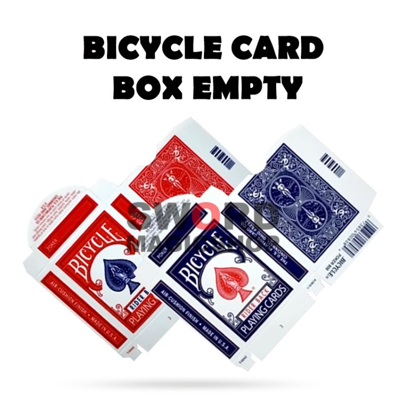 Jual Alat Sulap Kartu Bicycle Card Box Kotak Kartu Bicycle Dus