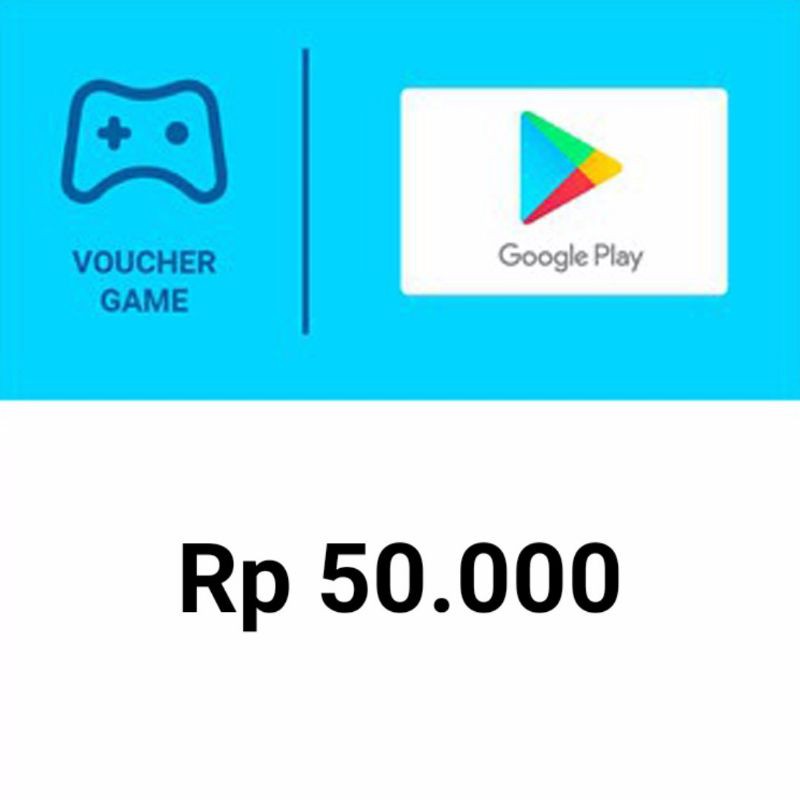 Jual Kode Voucher GooglePlay Gift Card GPC IDR 50.000 | Shopee Indonesia