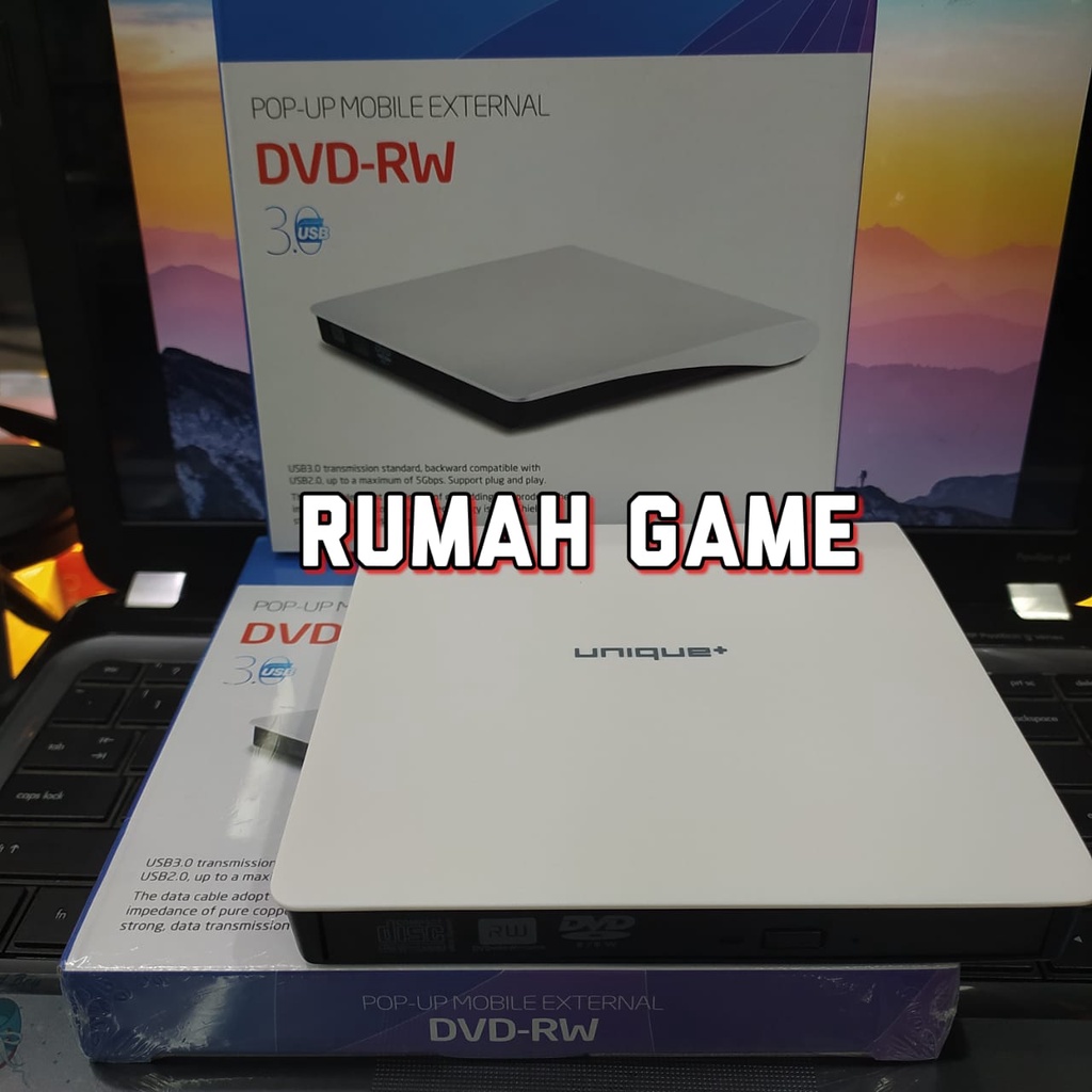 Jual DVD RW Eksternal Portable Unique USB 3.0 / DVD-RW External Unique ...