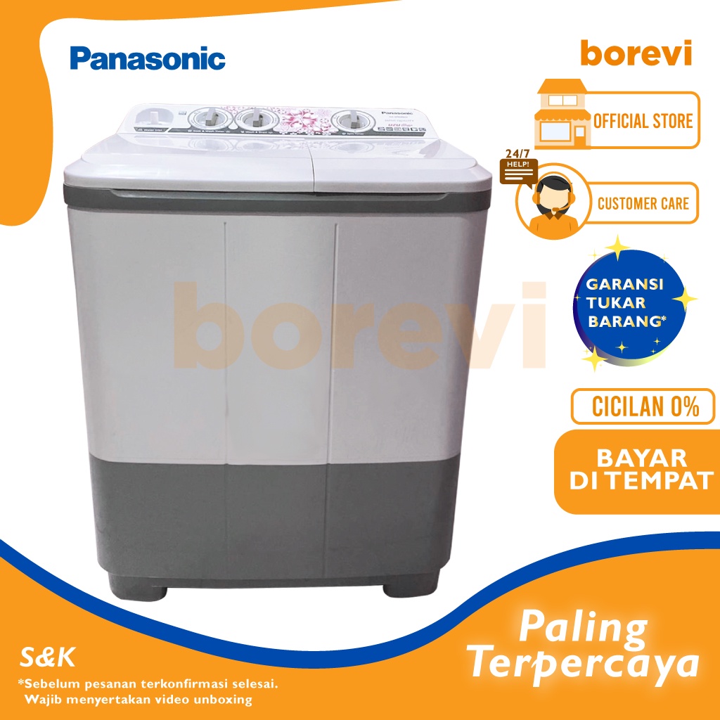 Jual MESIN CUCI PANASONIC 96BBZ - MESIN CUCI 2 TABUNG 9,5KG | Shopee ...