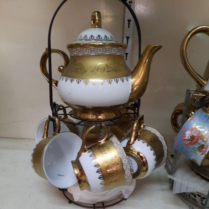 Jual CAPODIMONTE/NAKAMI/FORMIA/FIORENZA/TEKO SET / COFFE SET GLASS ...