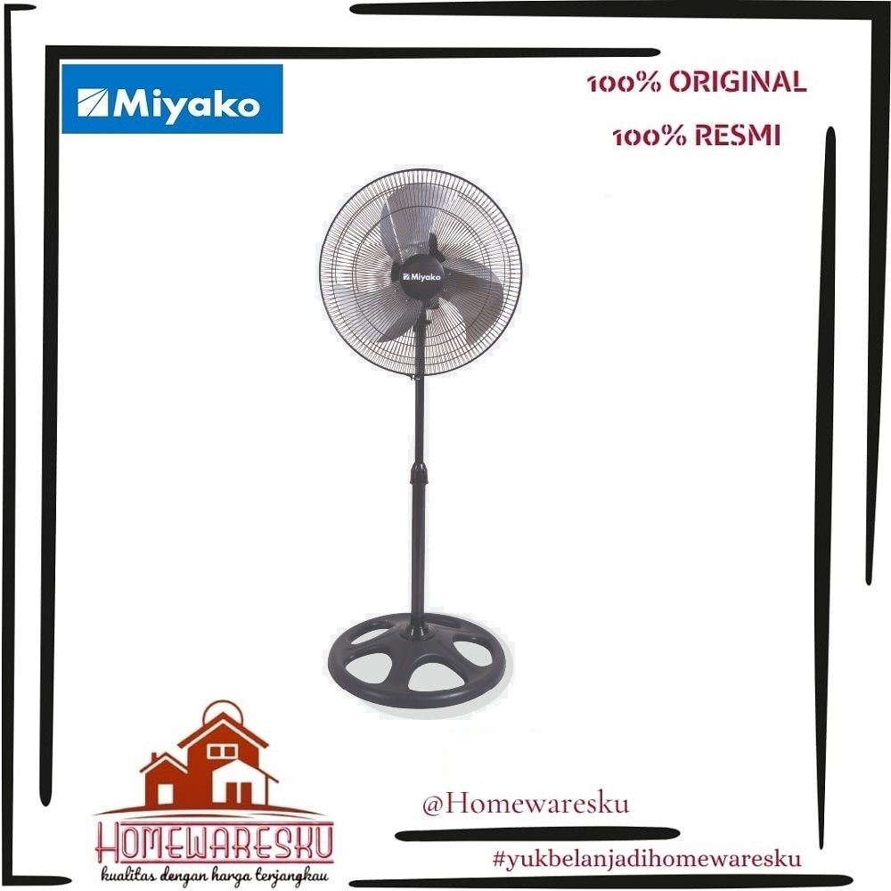 Jual Miyako Stand Fan Kipas Angin Berdiri Industrial Fan- KSB-18 ...