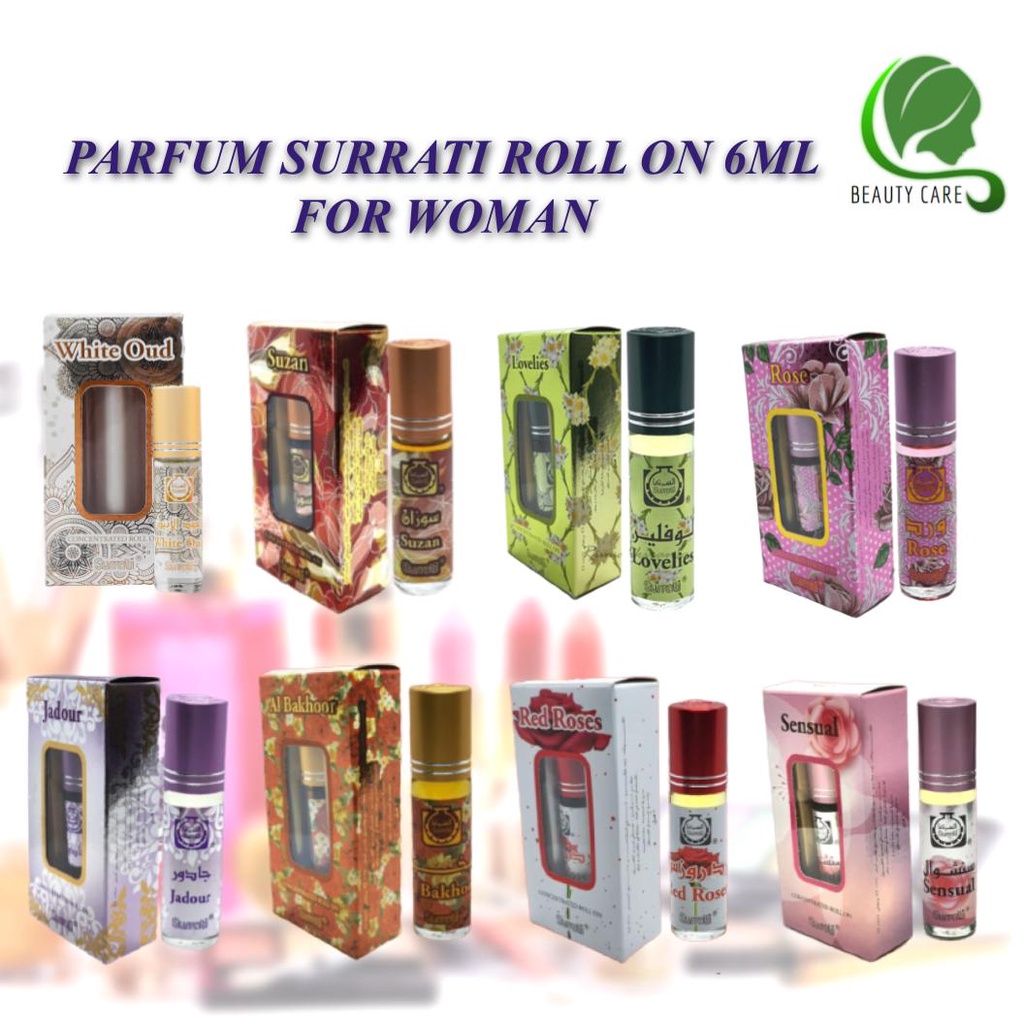 Jual PARFUM SURRATI ROLL ON 6ML VARIAN FOR WOMAN ORIGINAL SURRATI PERFUMES  By Surrati Factory Holly Makkah KSA