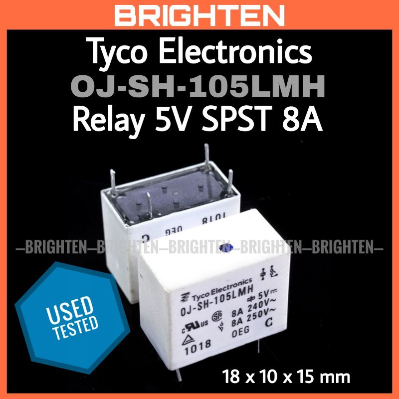 5/lot Power Relais OJ-SH-112LMH OJ-SH-112LMH2 8A 250VAC OJ-SH 12VDC 4pin EINE Gruppe Von Normalerweise Offen (Size : OJ-SH-112LMH