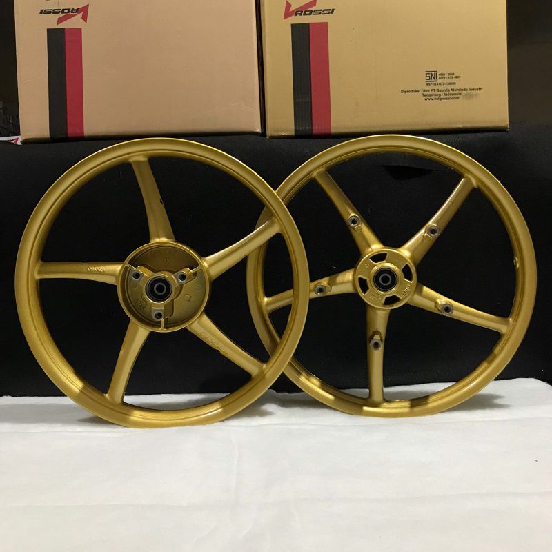 Jual Velg Rc Vrossi Sanca Satria Fu Warna Gold White Dan Black Shopee Indonesia