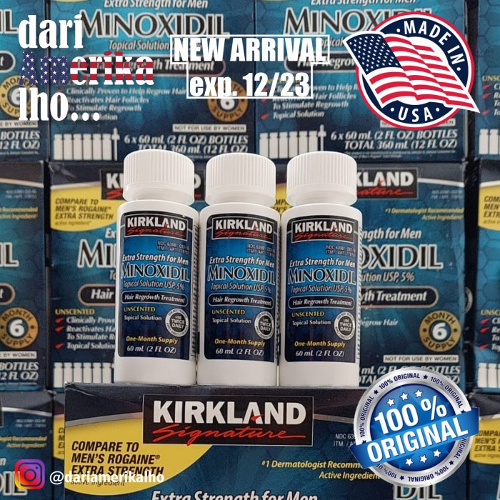 Jual Minoxidil Tropical Solution 5 Kirkland Signature Box Isi 6 X 60ml Shopee Indonesia