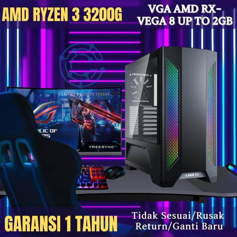 Jual Komputer Pc Gaming Editing I Fullset Monitor Inch Siap Pakai Editing Gaming Pc Rakitan