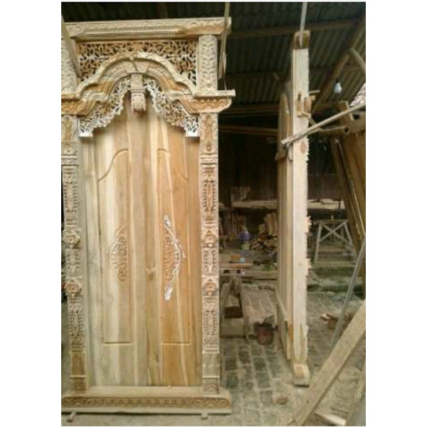 Jual gapura gebyok jendela kusen pintu jati kuno sketsel nakas sofa