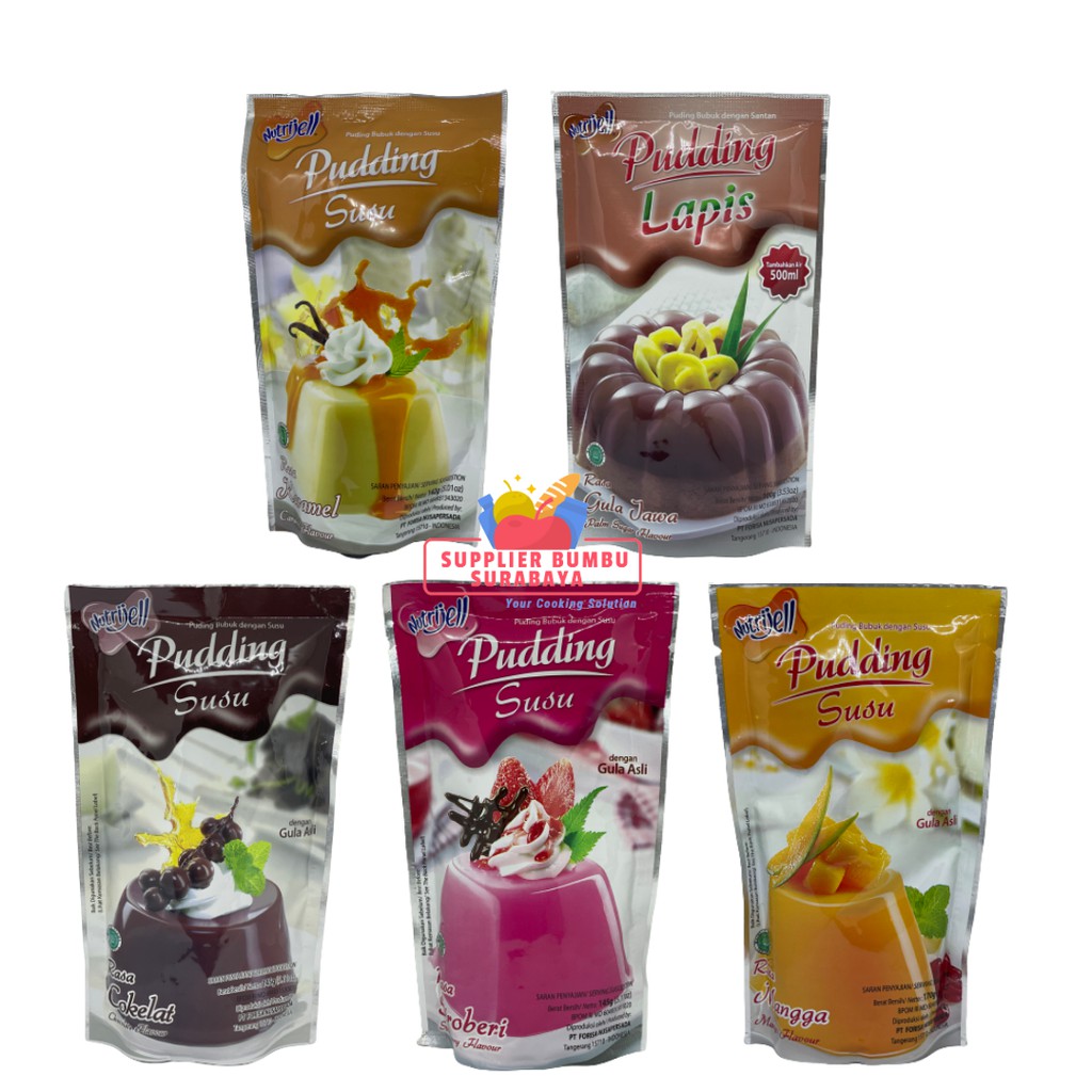 Jual Nutrijell - Pudding Susu Lapis dan Santan All Variants 170g ...