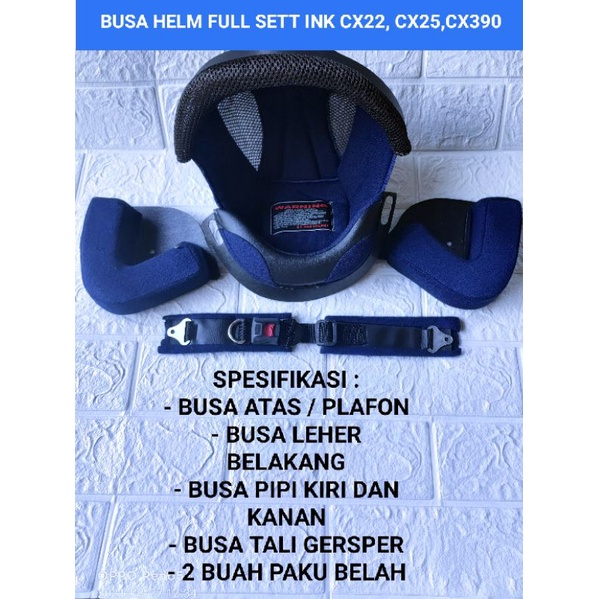 Jual BUSA SPON HELM FULL SETT INK CX22 INK CX25 INK CX390 | Shopee ...