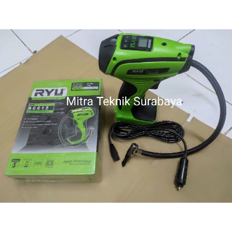 Jual Alat Pompa Angin Ban Digital Elektrik 12V Ryu RCC12 | Shopee Indonesia