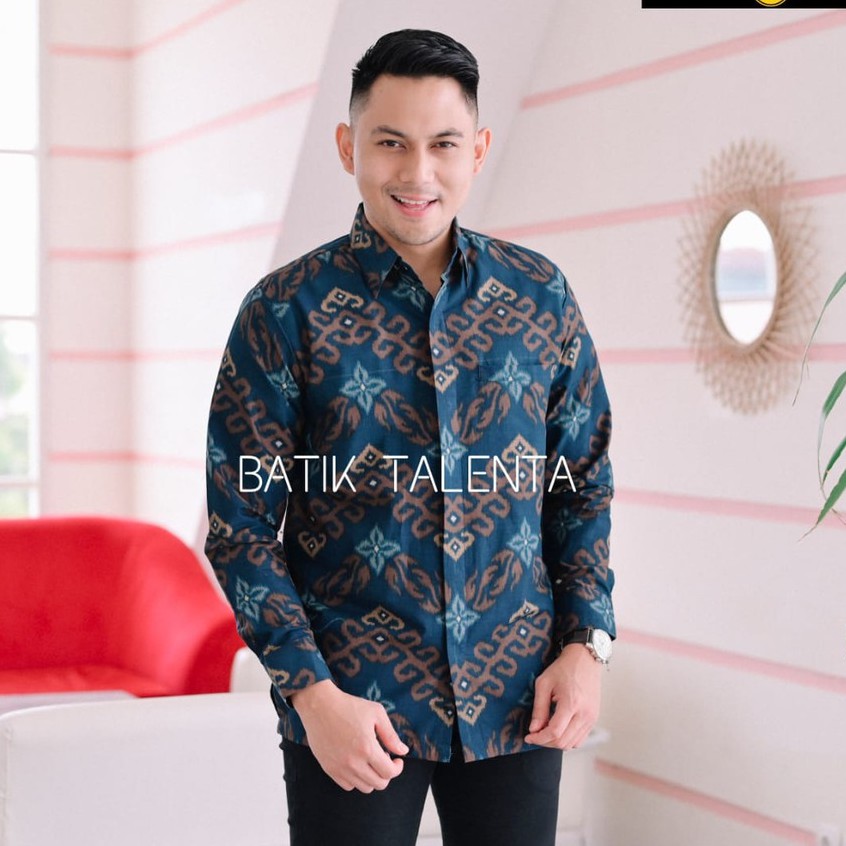 Jual Batik Kemeja Slimfit Priabaju Batik Cowok Lengan Panjang Katun Baturaden Premium Shopee 