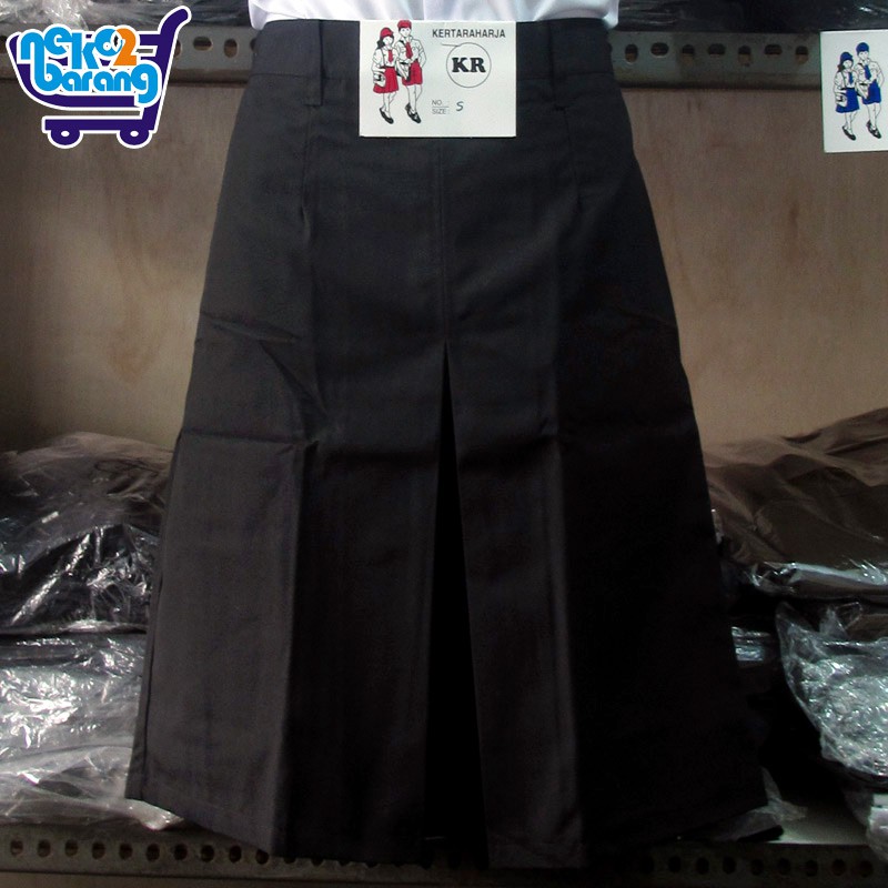 Jual Rok Pendek Span SMA Hitam (Seragam Sekolah SMA) | Shopee Indonesia