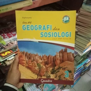 buku geografi dan sosiologi kelas 3smp quadra