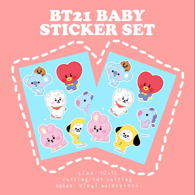 Jual BT21 Baby Sticker Set | Shopee Indonesia