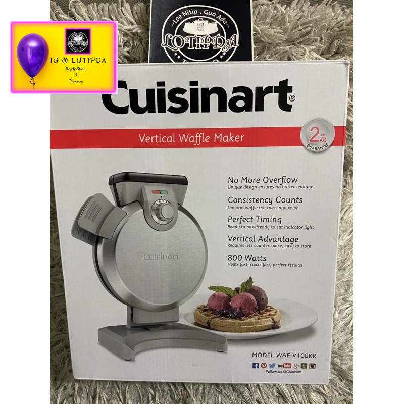 新品】Cuisinart Waffle Maker WAF-V100KR 韓国 Cuisinart Vertical