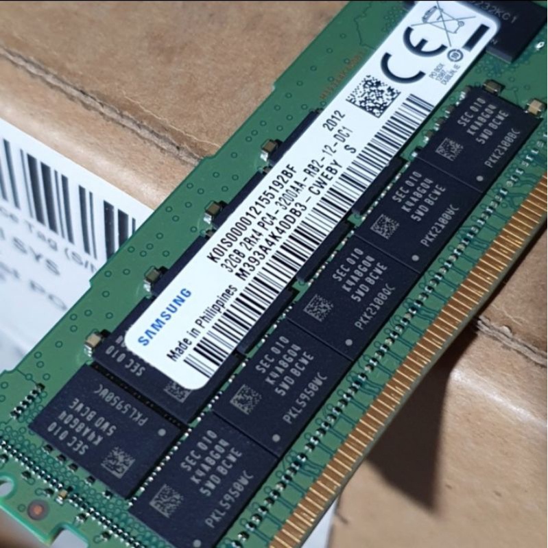 Jual SAMSUNG 32GB ECC RDIMM 3200Mhz 2Rx4 REG PC4-25600R M393A4K40DB3 ...