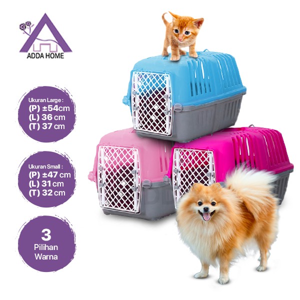 Jual Kandang Kucing Anjing Pet Carrier Box Buat Travel Shopee Indonesia