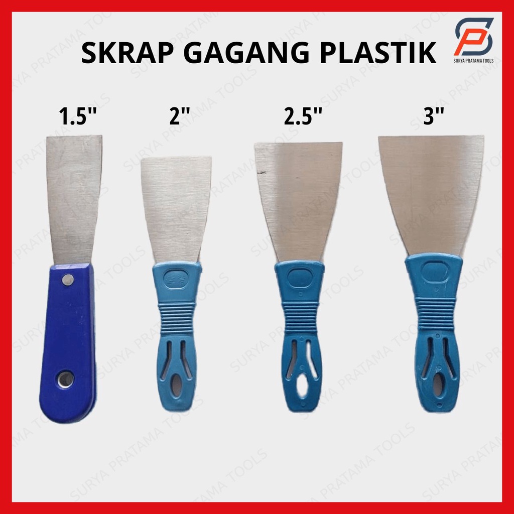 Jual Skrap / Kape 1.5" 2" 2.5" 3" inch Gagang Plastik Weldom Shopee
