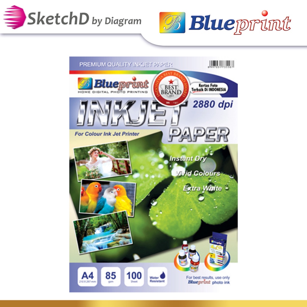 Jual Kertas Inkjet A4-85gsm Blueprint 100 lbr | Shopee Indonesia