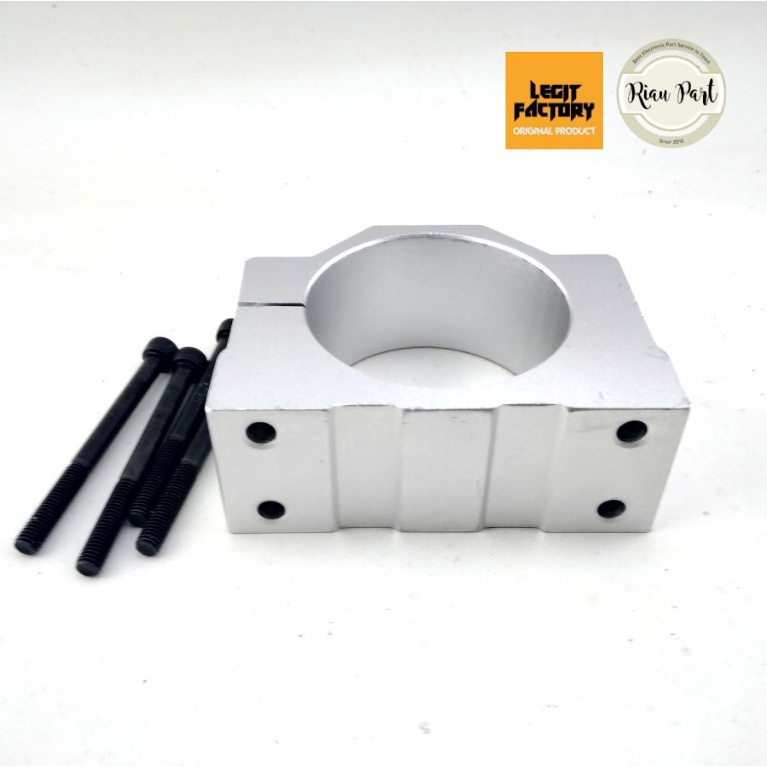 Jual Aluminium klem Bracket spindle diameter 65mm untuk Trimmer ...