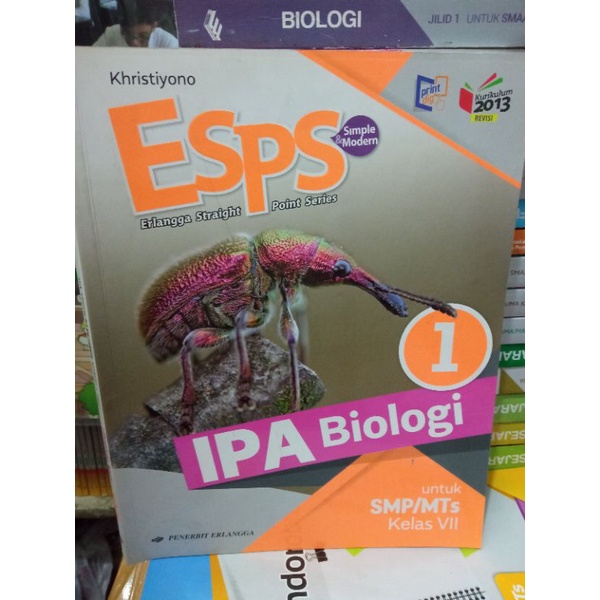 Jual ESPS IPA BIOLOGI UNTUK SMP KELAS 7 | Shopee Indonesia