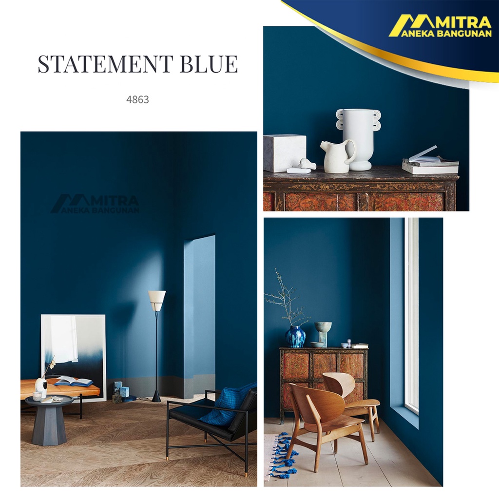 Jual CAT TEMBOK INTERIOR JOTUN STATEMENT BLUE 4863 / MAJESTIC TRUE ...