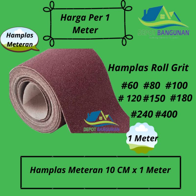 Jual Amplas / Hamplas Kayu / Besi Harga @ Permeter | Shopee Indonesia