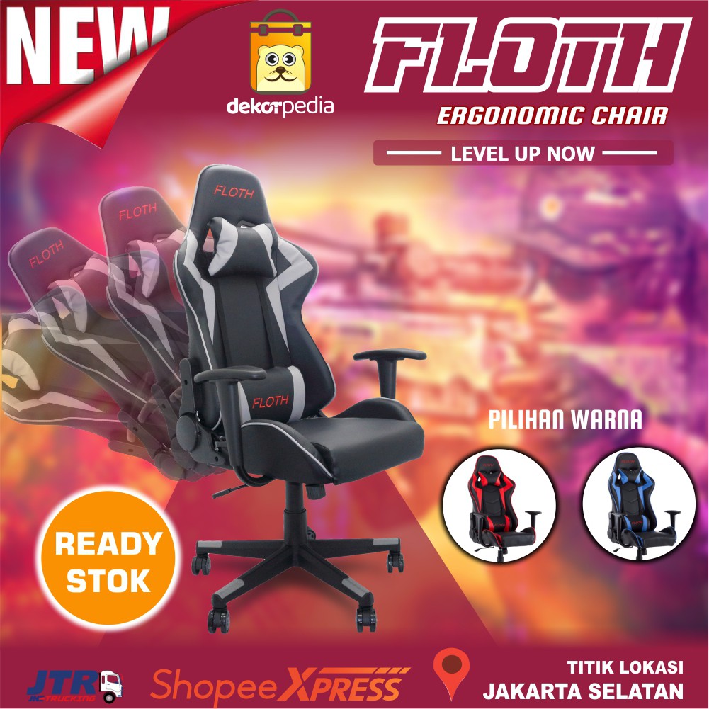 Jual Kursi Gaming Kursi Gamers Kursi Gamer Kursi Gaming Murah Floth Khusus Jadetabek