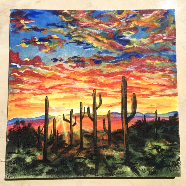 Jual Lukisan Acrylic Padang Pasir | Shopee Indonesia