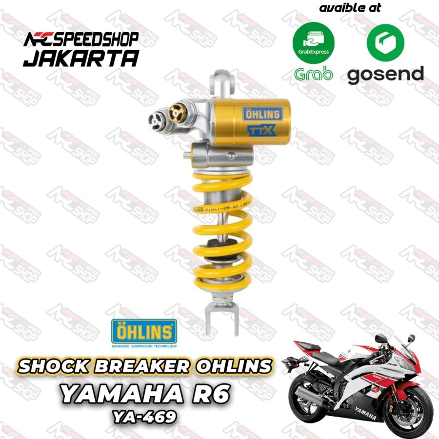 Jual Shockbreaker Ohlins Yamaha R6 TTX YA - 469 Shock belakang | Shopee ...