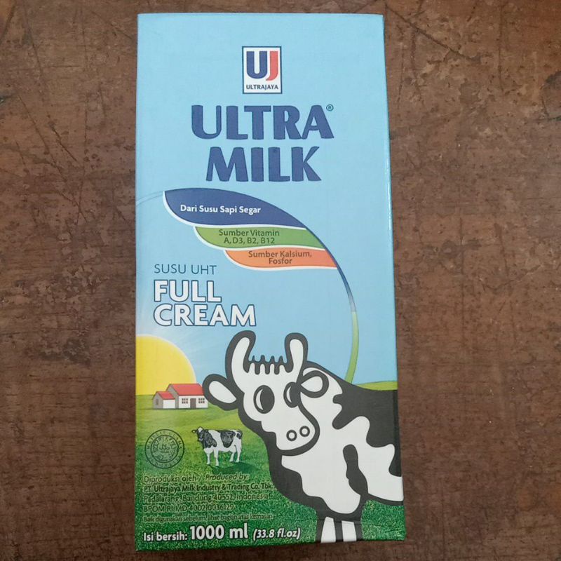 Jual Susu Cair Ultra milk full cream uht 1 liter. Shopee Indonesia