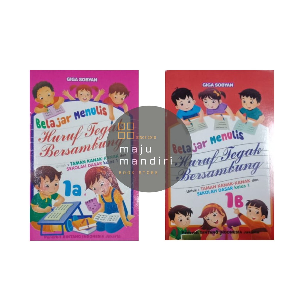 Jual Buku Belajar Menulis Huruf Tegak Bersambung 1A - 1B | Shopee Indonesia