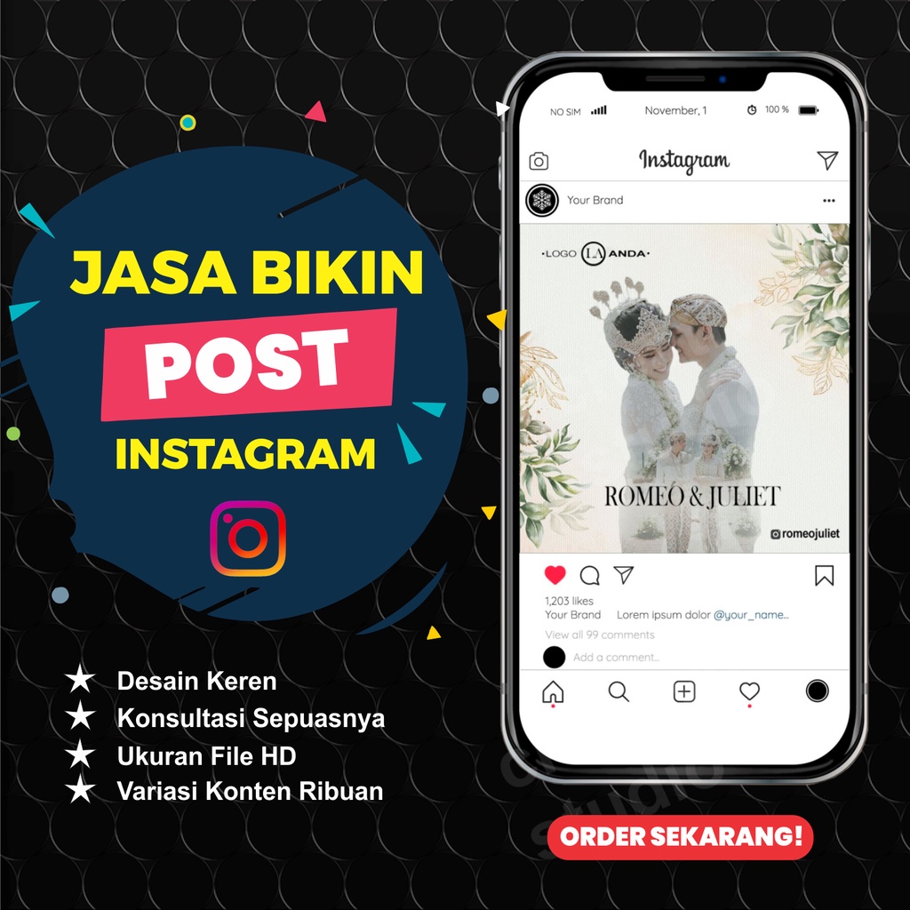 Jual Jasa Bikin Konten Social Media | Post Instagram | Shopee Indonesia