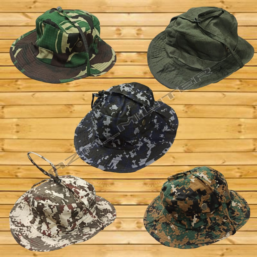 Jual TOPI RIMBA BERBAGAI LORENG | Shopee Indonesia