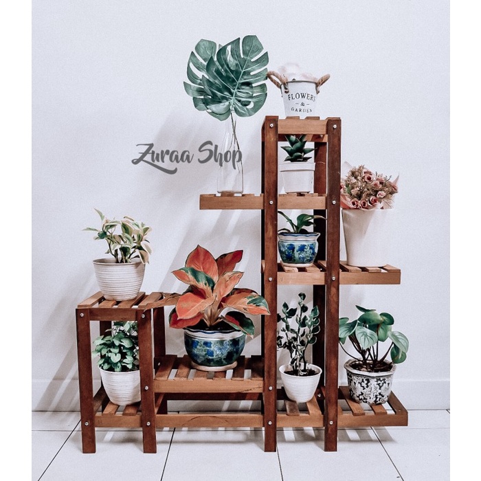 Jual Rak Tanaman Kayu Ulin Type A Shopee Indonesia