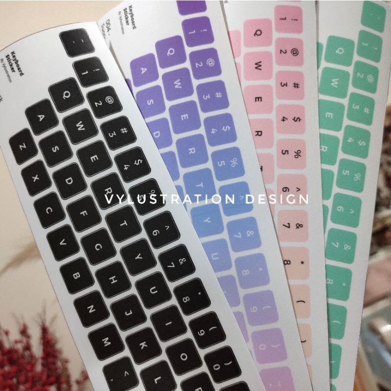 Jual STIKER KEYBOARD BAHAN PREMIUM (+LAMINASI) - Laptop PC | Shopee ...