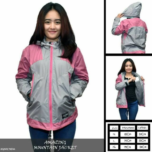 Jual JAKET AMAZING MOUNTAIN BAHU PINK TERBARU Shopee Indonesia
