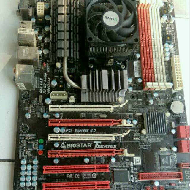 Jual Motherboard Biostar TA890FXE AM3 dan Processor AMD Athlon