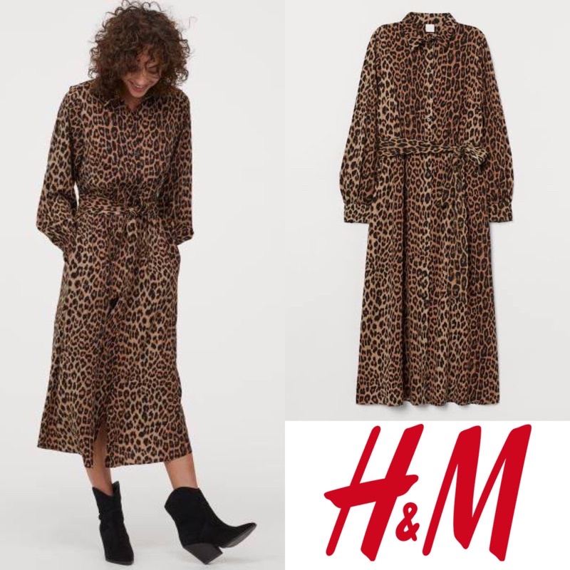 H&m on sale dress leopard