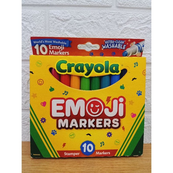Washable Markers Crayola Emoji Stamp Markers 16 Washable Colors