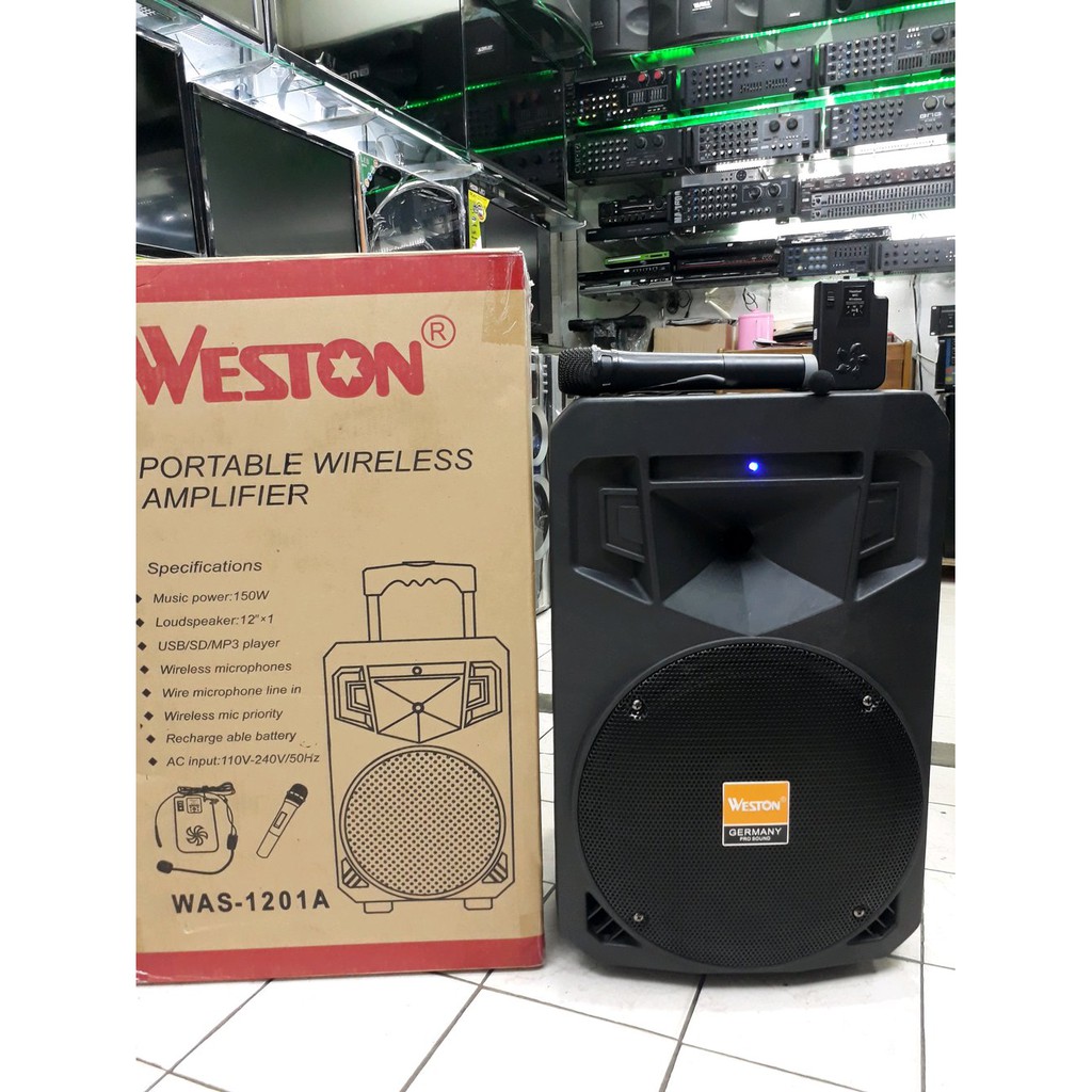 Weston speaker portable wireless pa sale amplifier 12 inch meeting toa