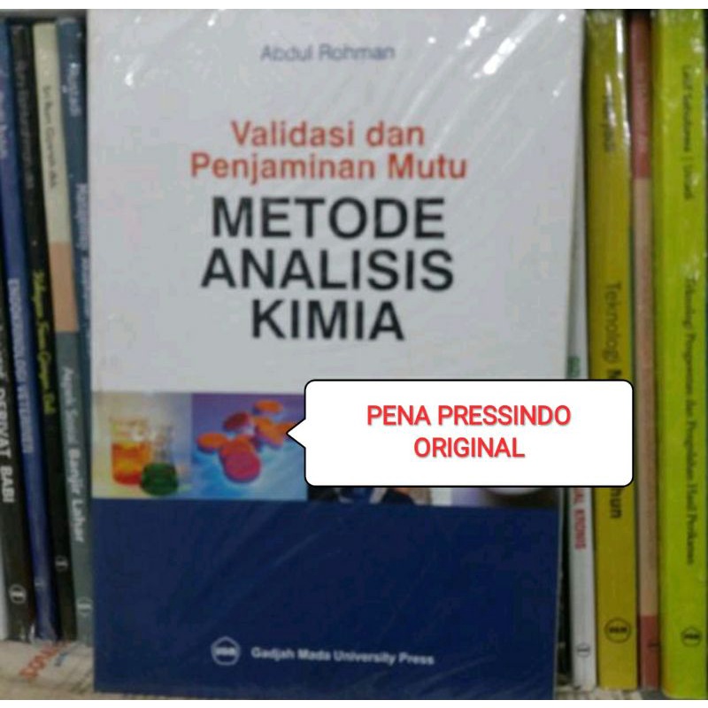 Jual BUKU VALIDASI DAN PENJAMINAN MUTU METODE ANALISIS KIMIA - ABDUL ...