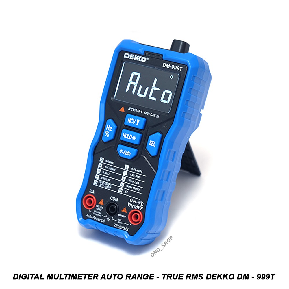 Jual Digital Multimeter Auto Range - True RMS - Dekko DM-999T | Shopee ...