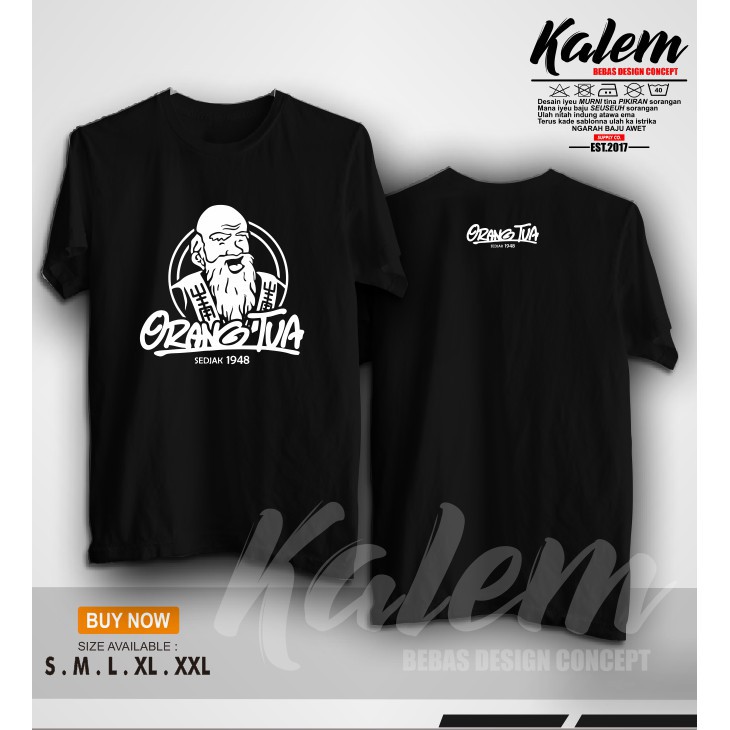 Jual Kaos Distro Baju Orang Tua Logo Cap Ortu Amer Anggur Merah - KALEM