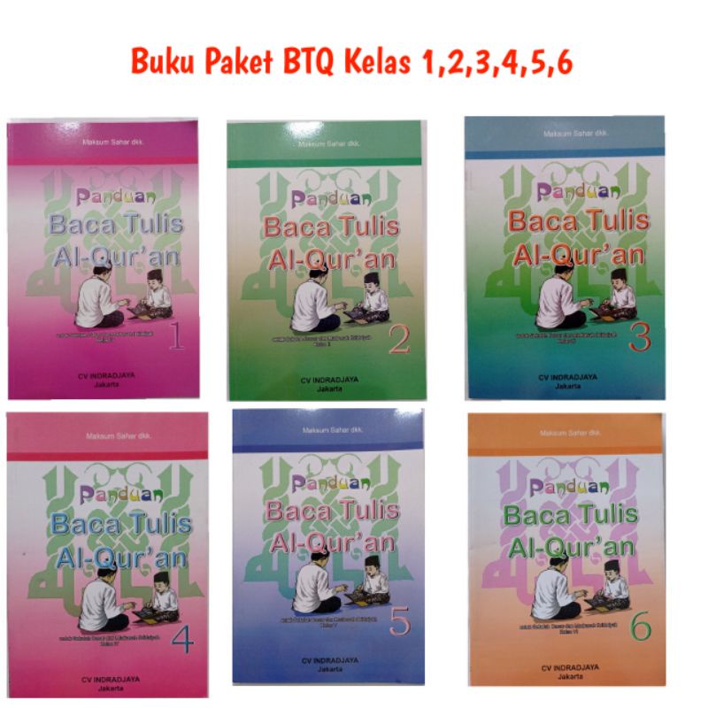 Jual Buku BTQ SD & Mi Kelas 1,2,3,4,5,6, Penerbit CV INDRADJAYA ...