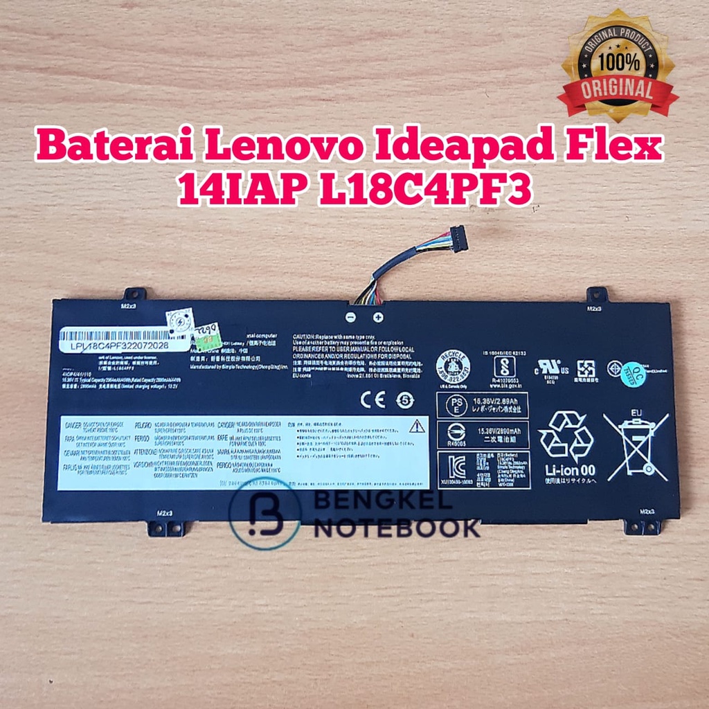 L18C4PF3 - Batería de repuesto para laptop Lenovo IdeaPad Flex-14API